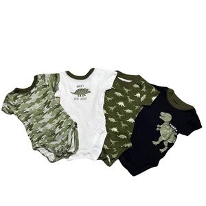 4-pack Dino Theme Onesies